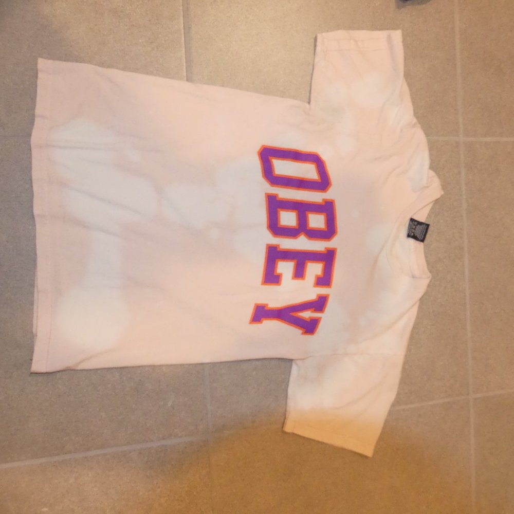 Pink OBEY Tie-Dye T-shirt